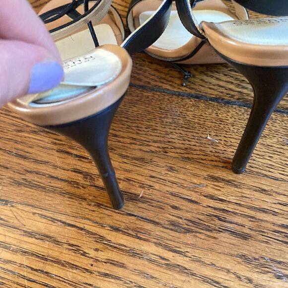 Francesco Russo high heel sandal beige and black size 35 - Picture 5 of 12